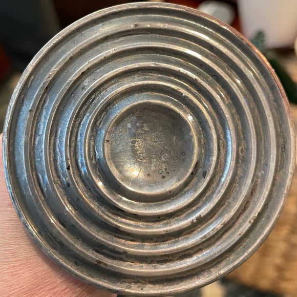 Sterling silver weighted candle stick - Picture 2 of 3